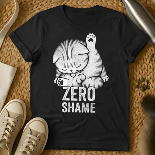 No Shame Cat Shirt - Black Cat T-Shirt