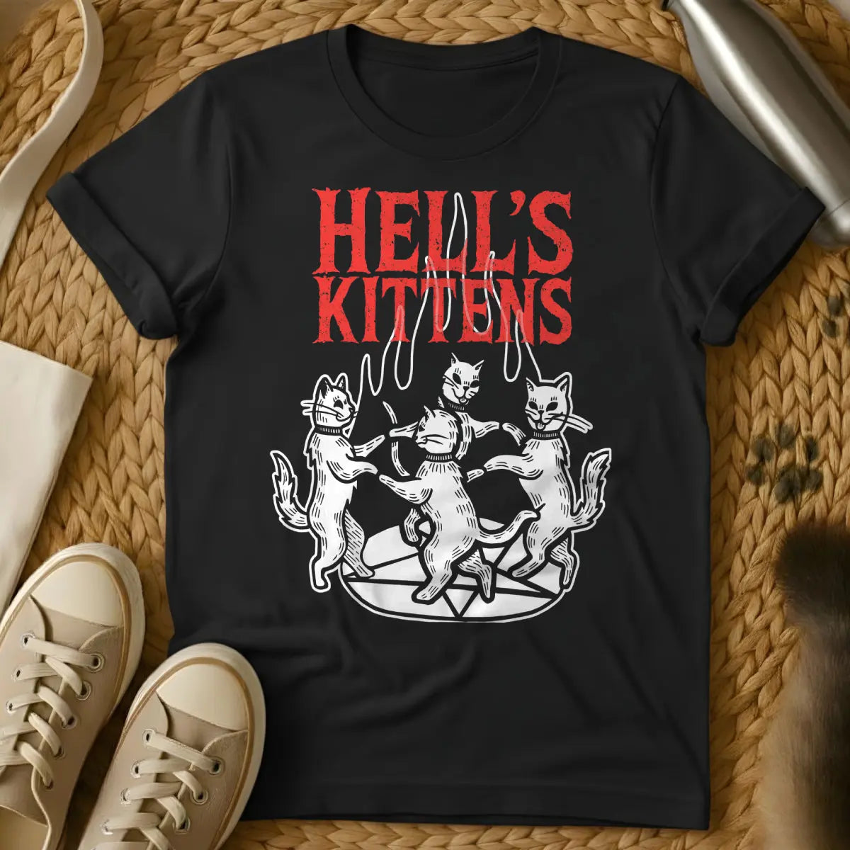 Hell Cat Shirt - Black Cat T-Shirt