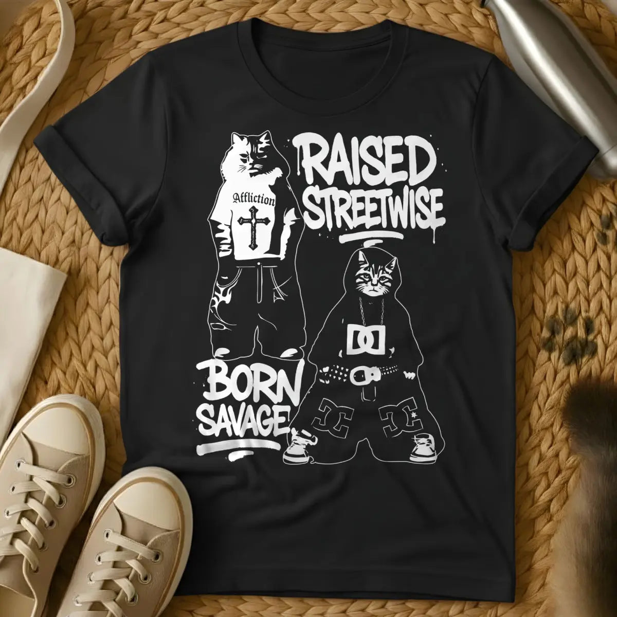 Urban Cat Shirt - Black Cat T-Shirt