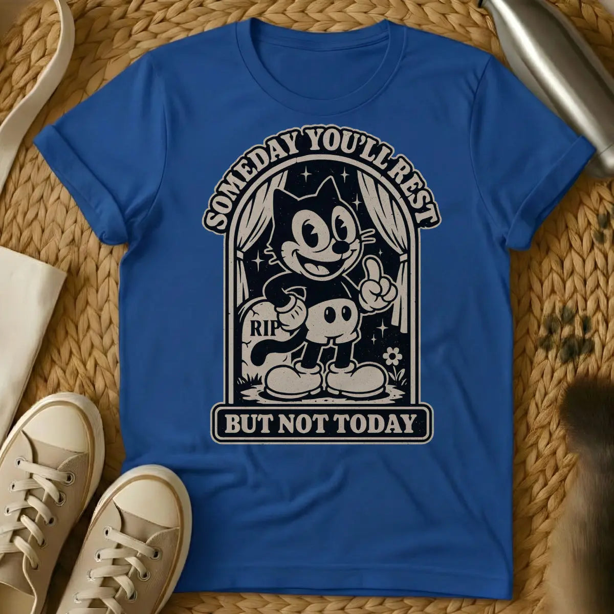 You Will Rest Cat Shirt - Blue Cat T-Shirt