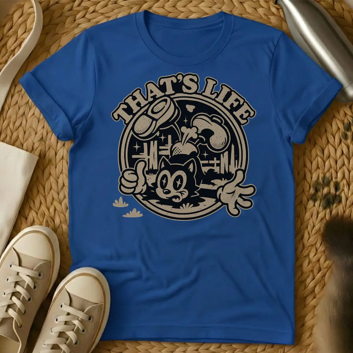 That Is Life Cat Shirt - Blue Cat T-Shirt