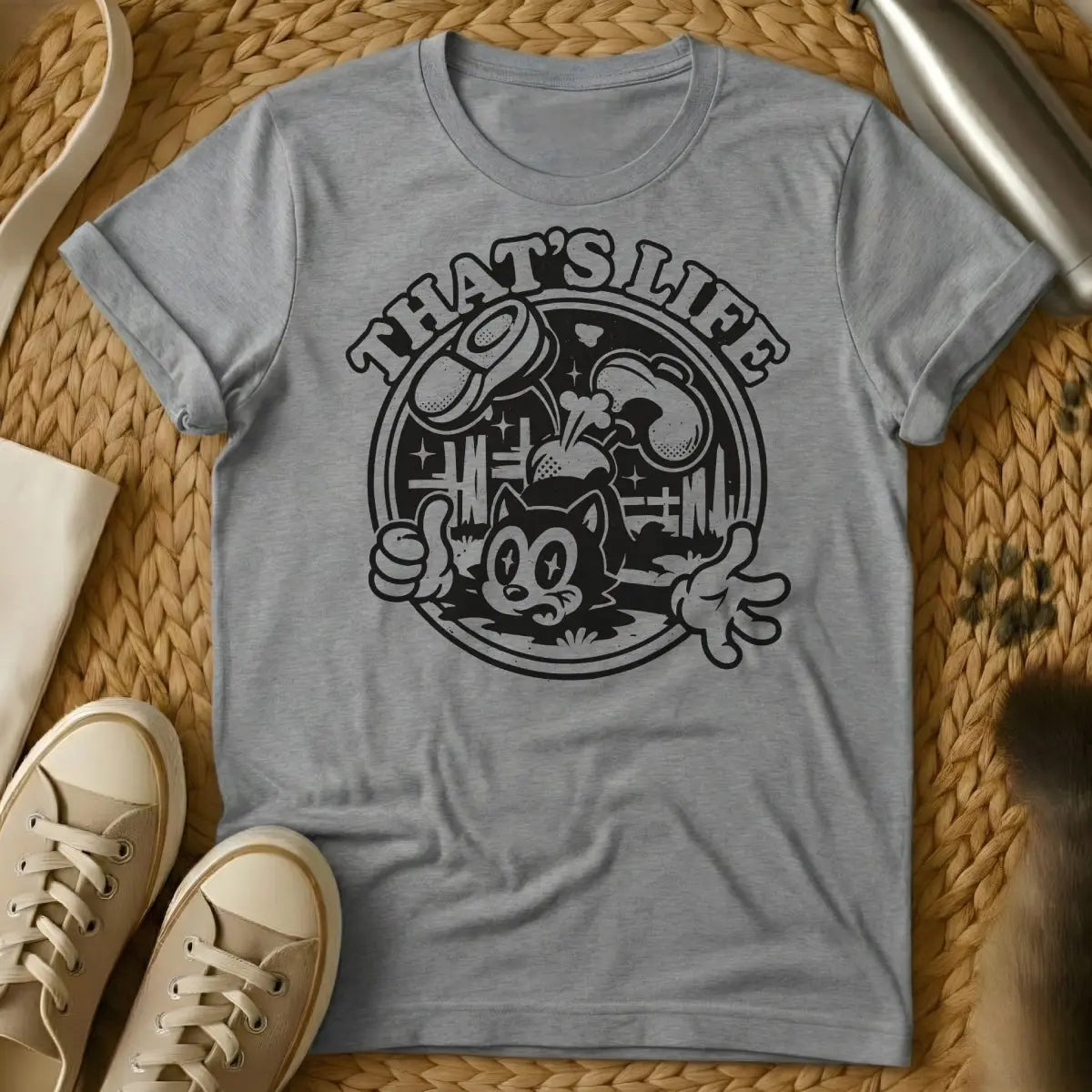 That Is Life Cat Shirt - Gray Cat T-Shirt