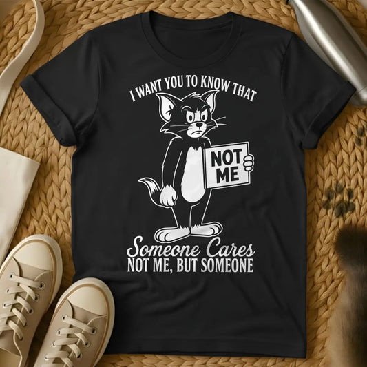 Someone Cares Cat Shirt - Black Cat T-Shirt
