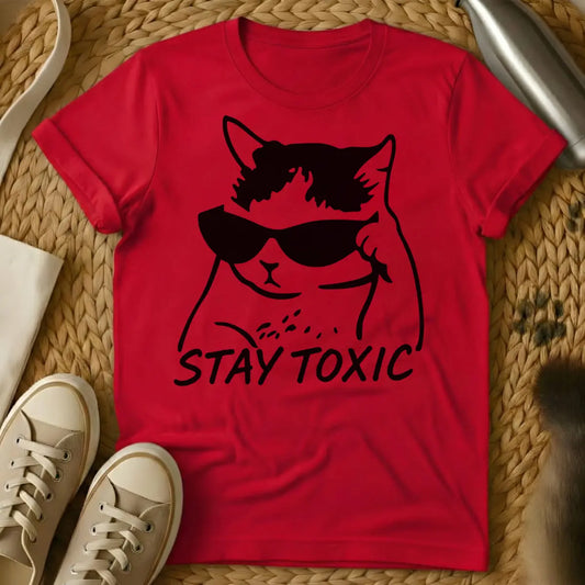 Toxic Cat Shirt - Red Cat T-Shirt