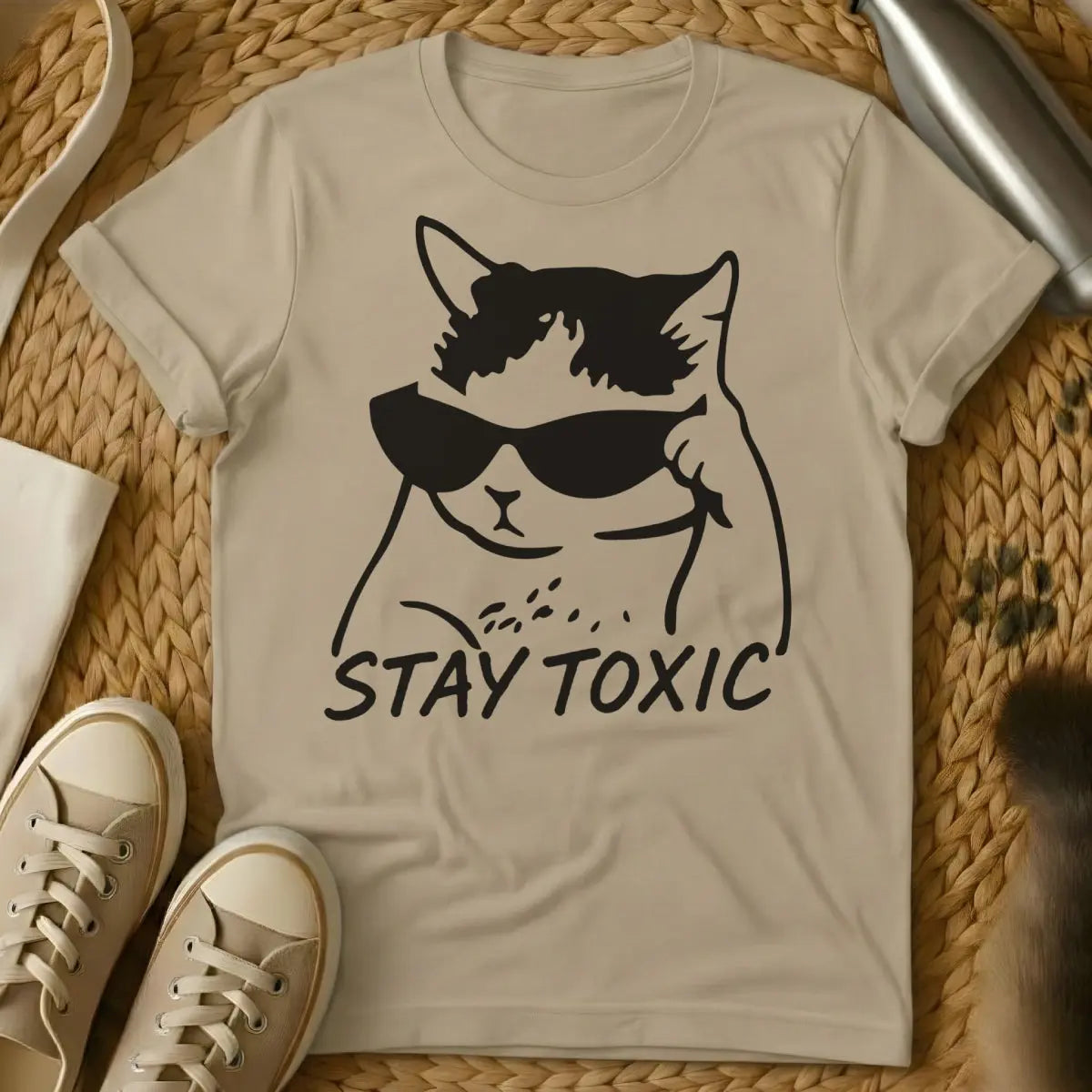 Toxic Cat Shirt - Sand Cat T-Shirt
