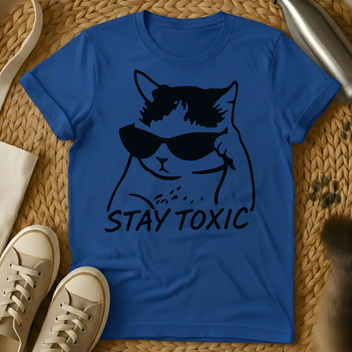 Toxic Cat Shirt - Blue Cat T-Shirt