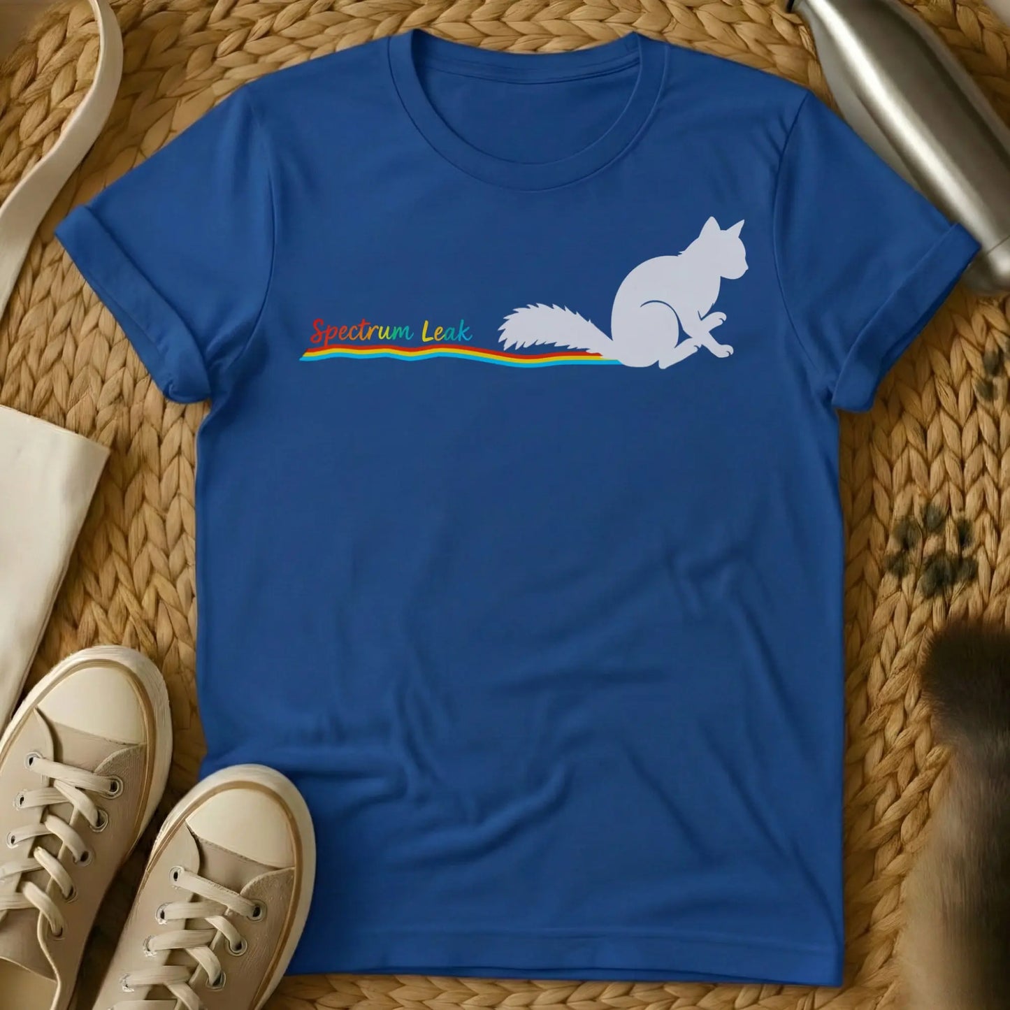 Spectrum Cat Shirt - Blue Cat T-Shirt