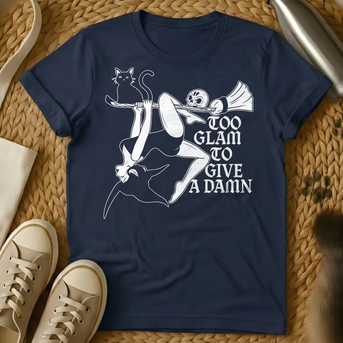 Witch Shirt - Navy Cat T-Shirt