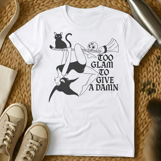 Witch Shirt - White Cat T-Shirt