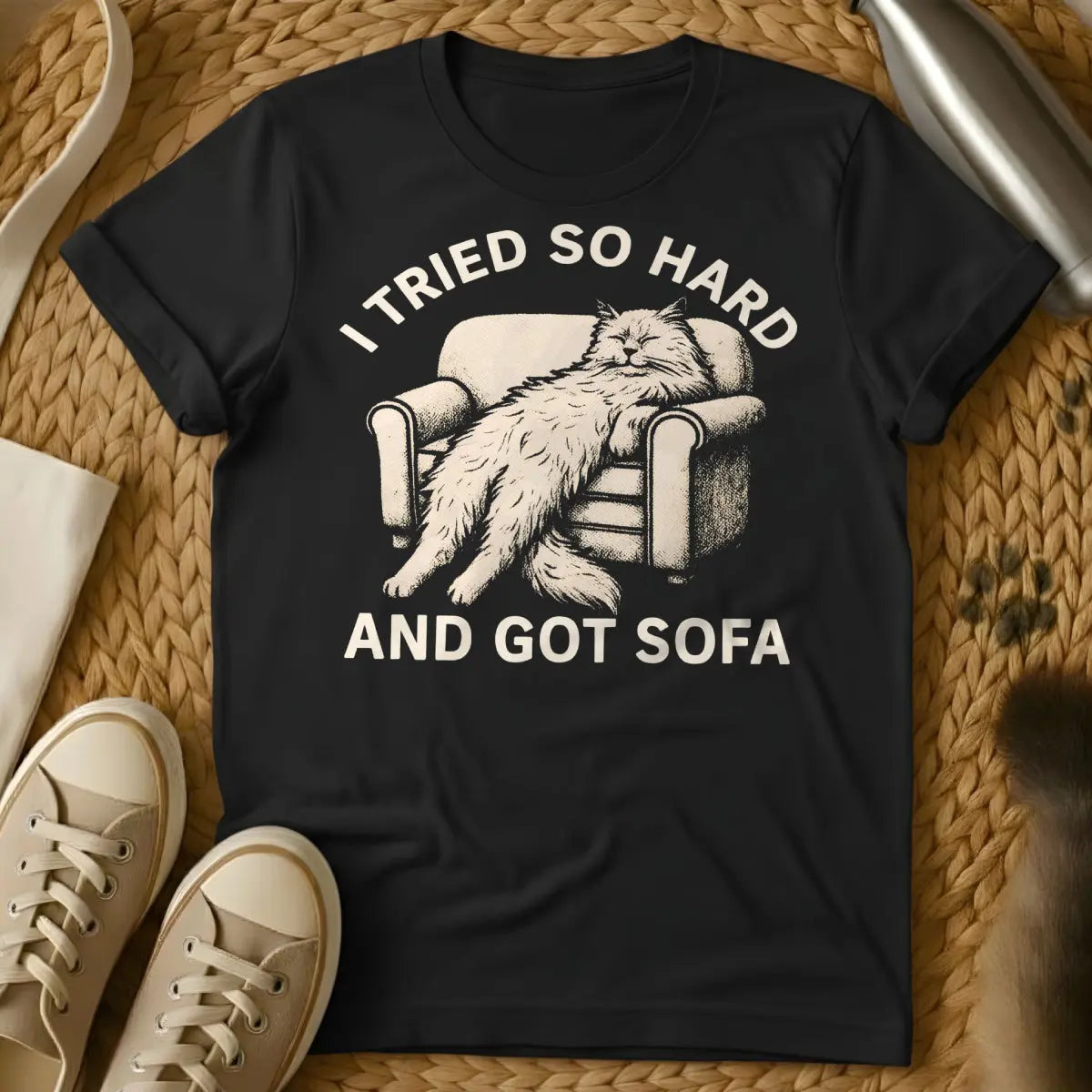 Sofa King Cat T-Shirt - Black Cat T-Shirt